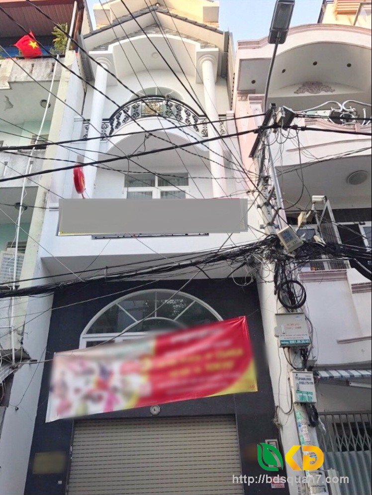Bán nhà 1 lửng,3 lầu mặt tiền đường số phường Tân Thuận Tây Quận 7